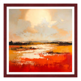 Tramonto Astratto sulla Pianura