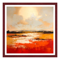 Tramonto Astratto sulla Pianura