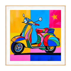 Vibrazioni Pop Art: La Vespa Multicolore