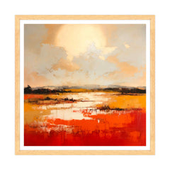 Tramonto Astratto sulla Pianura