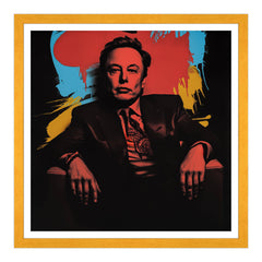 Elon Musk - Visionario in Rosso e Ombra