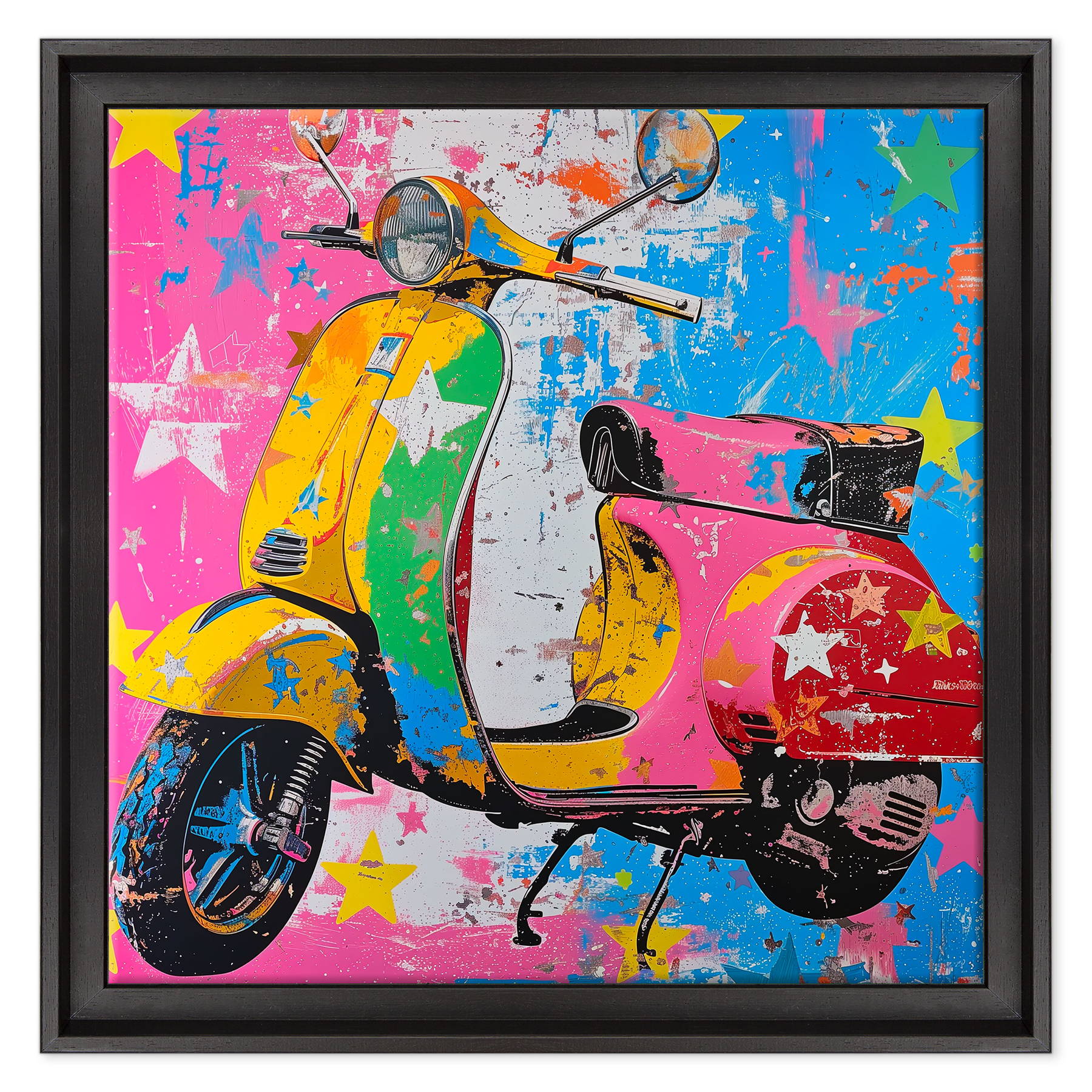 Retro Scooter in Technicolor