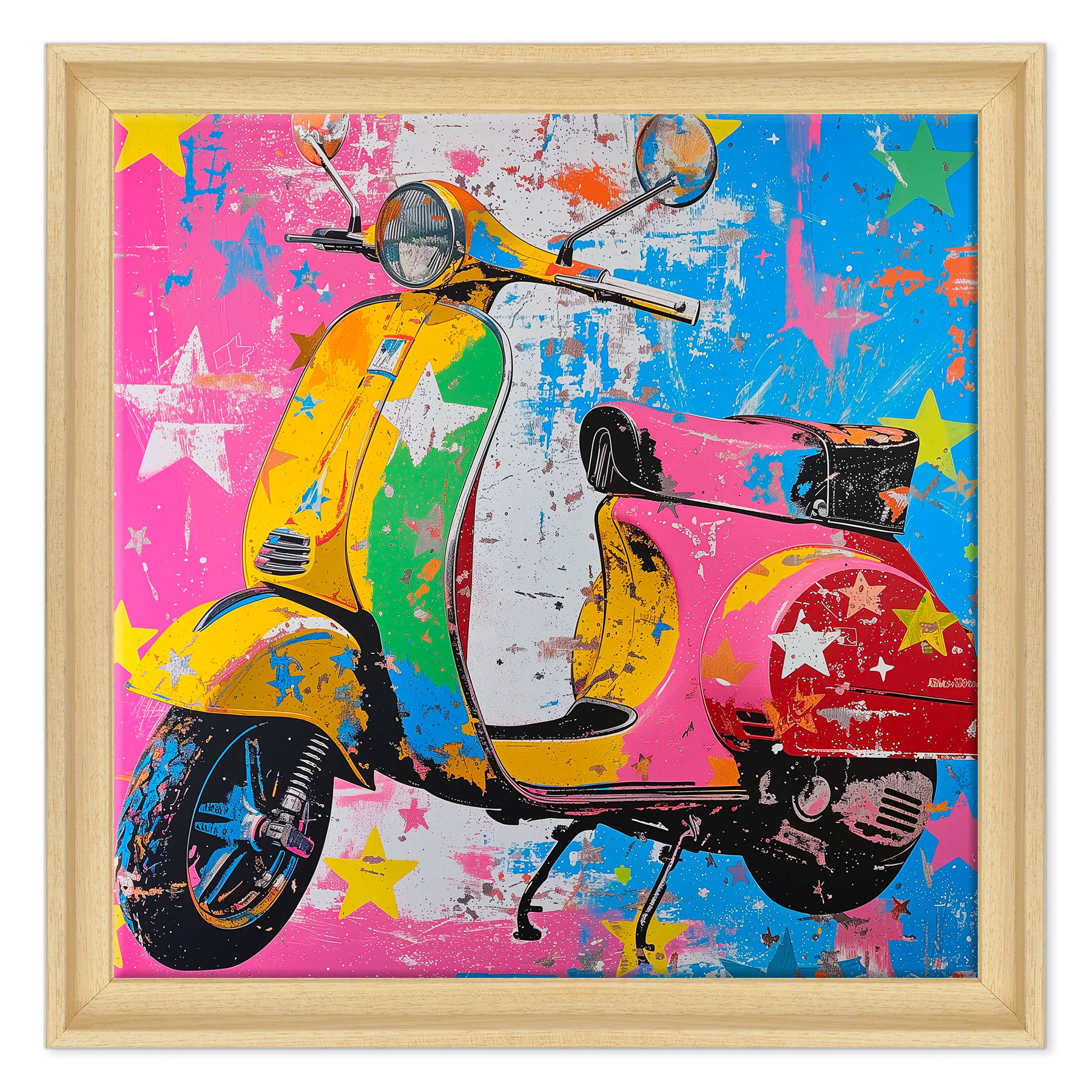 Retro Scooter in Technicolor
