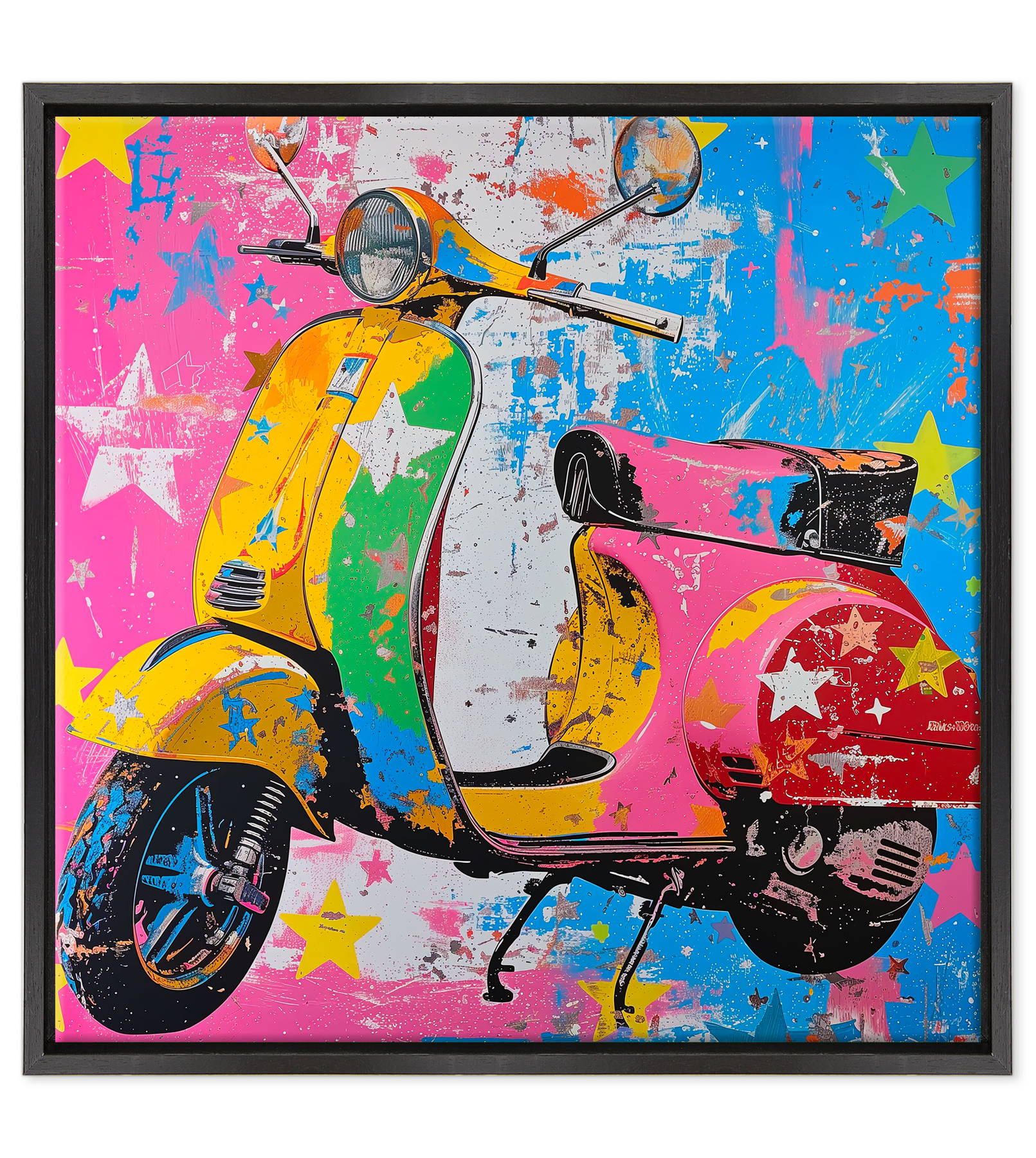 Retro Scooter in Technicolor