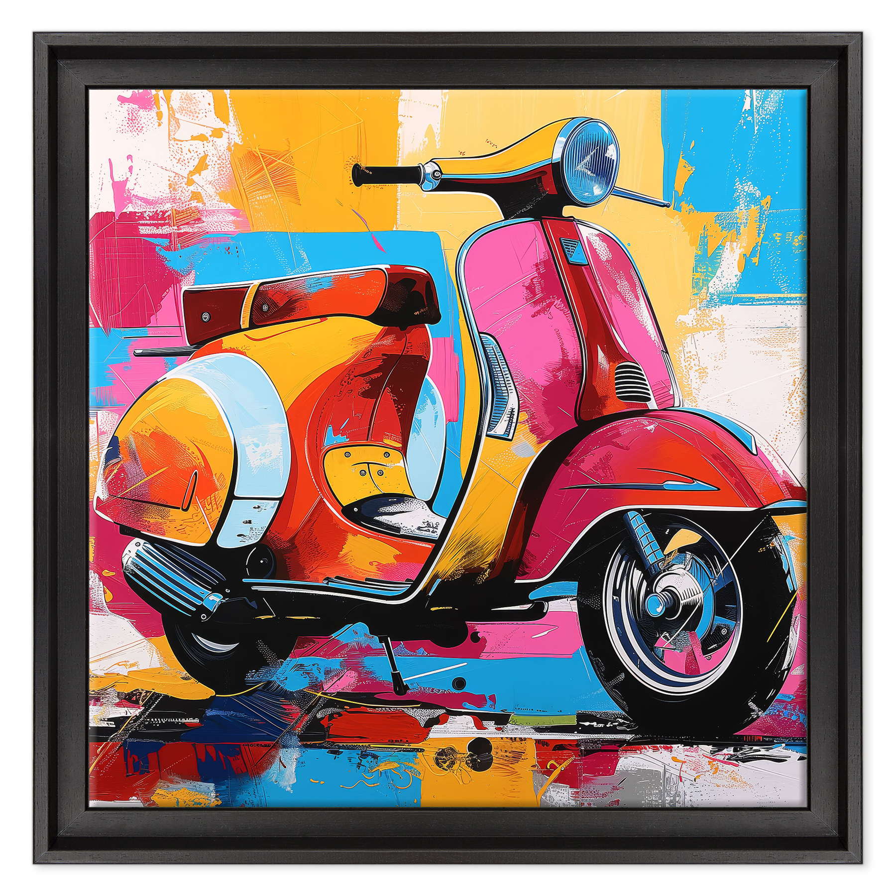 Riflessi del Tempo: La Vespa e il Mare