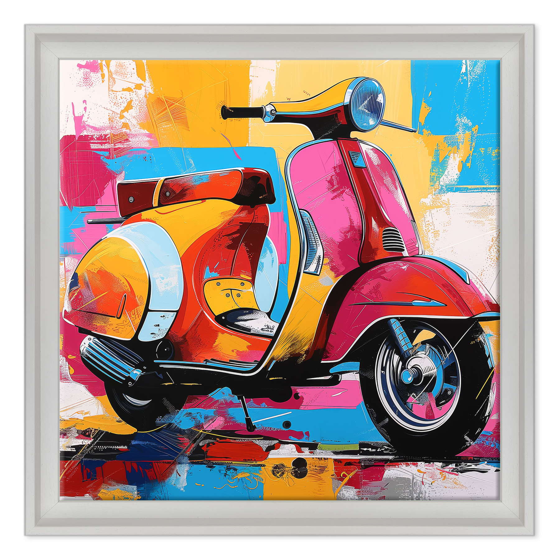 Riflessi del Tempo: La Vespa e il Mare