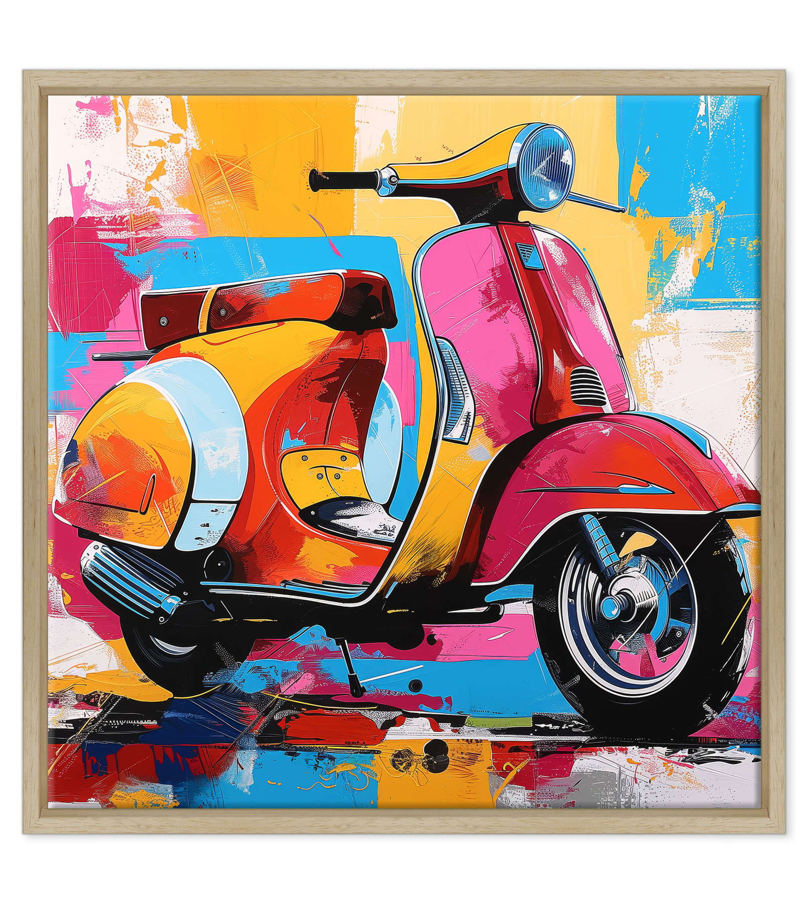 Riflessi del Tempo: La Vespa e il Mare