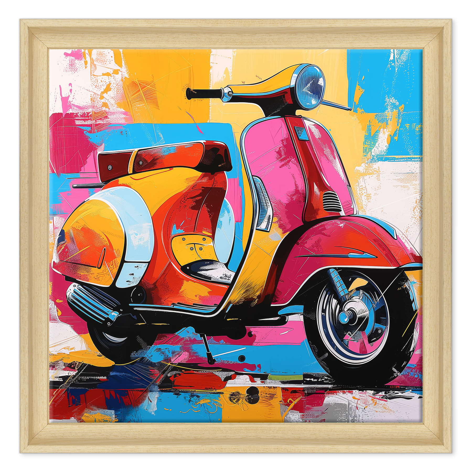 Riflessi del Tempo: La Vespa e il Mare