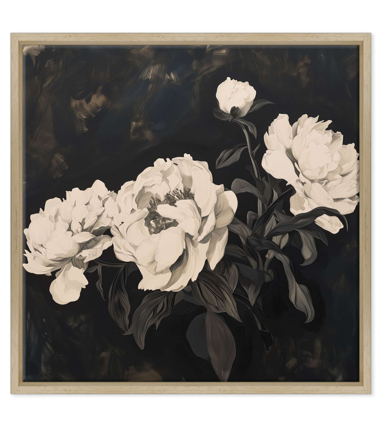 Sogno Notturno: Peonie su Velluto