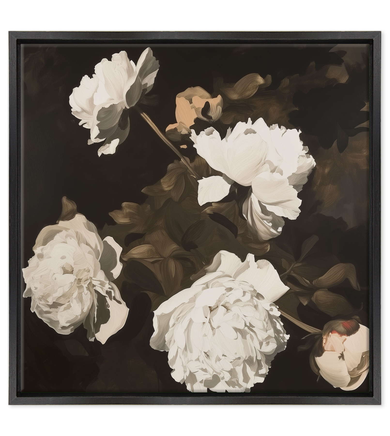 Sfumature d'Avorio: Peonie nell'Ombra