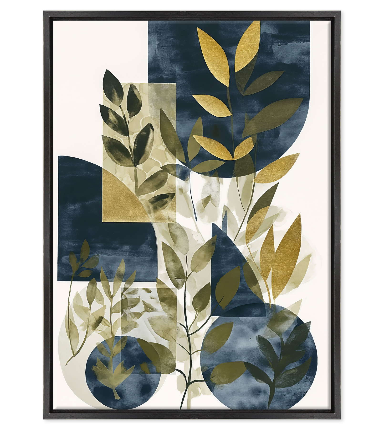 Armonie Botaniche su Blu Profondo