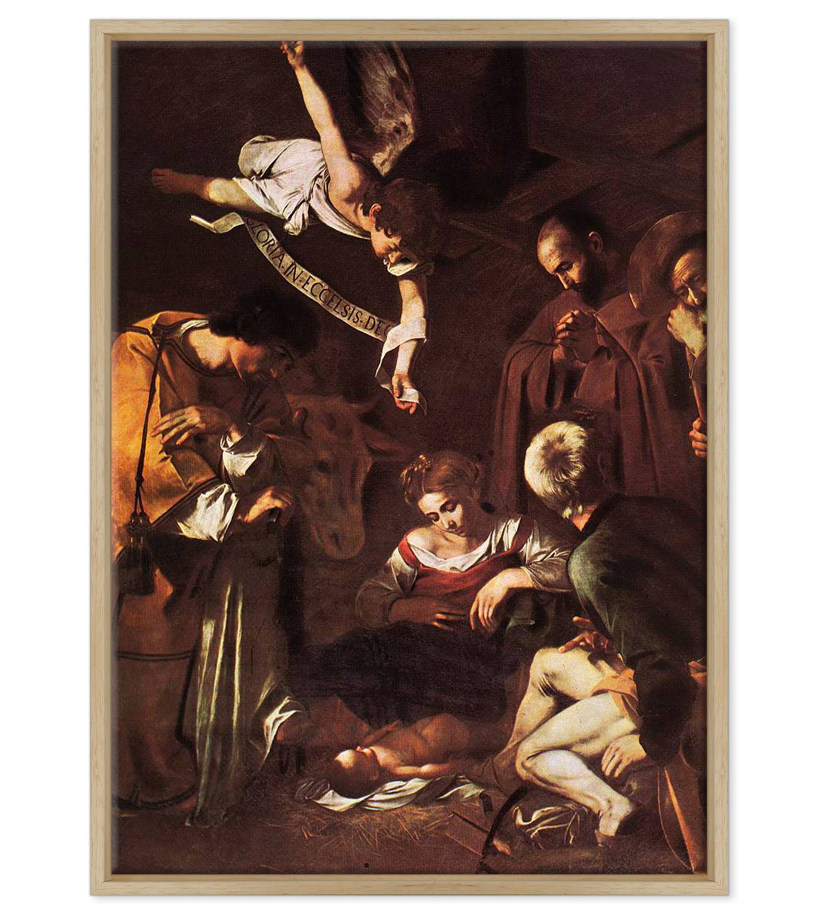 Caravaggio - Natività con i santi Lorenzo e Francesco d'Assisi
