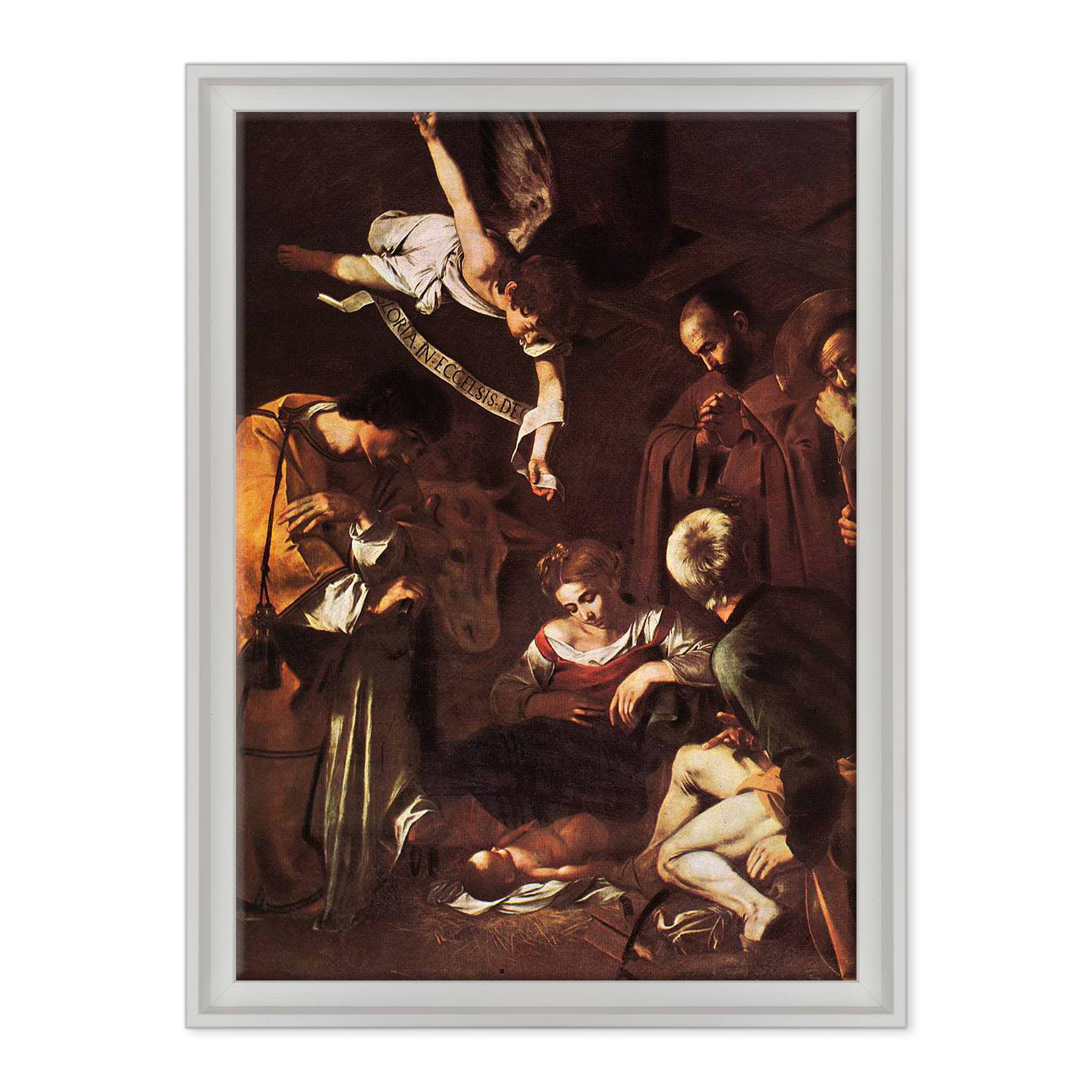 Caravaggio - Natività con i santi Lorenzo e Francesco d'Assisi
