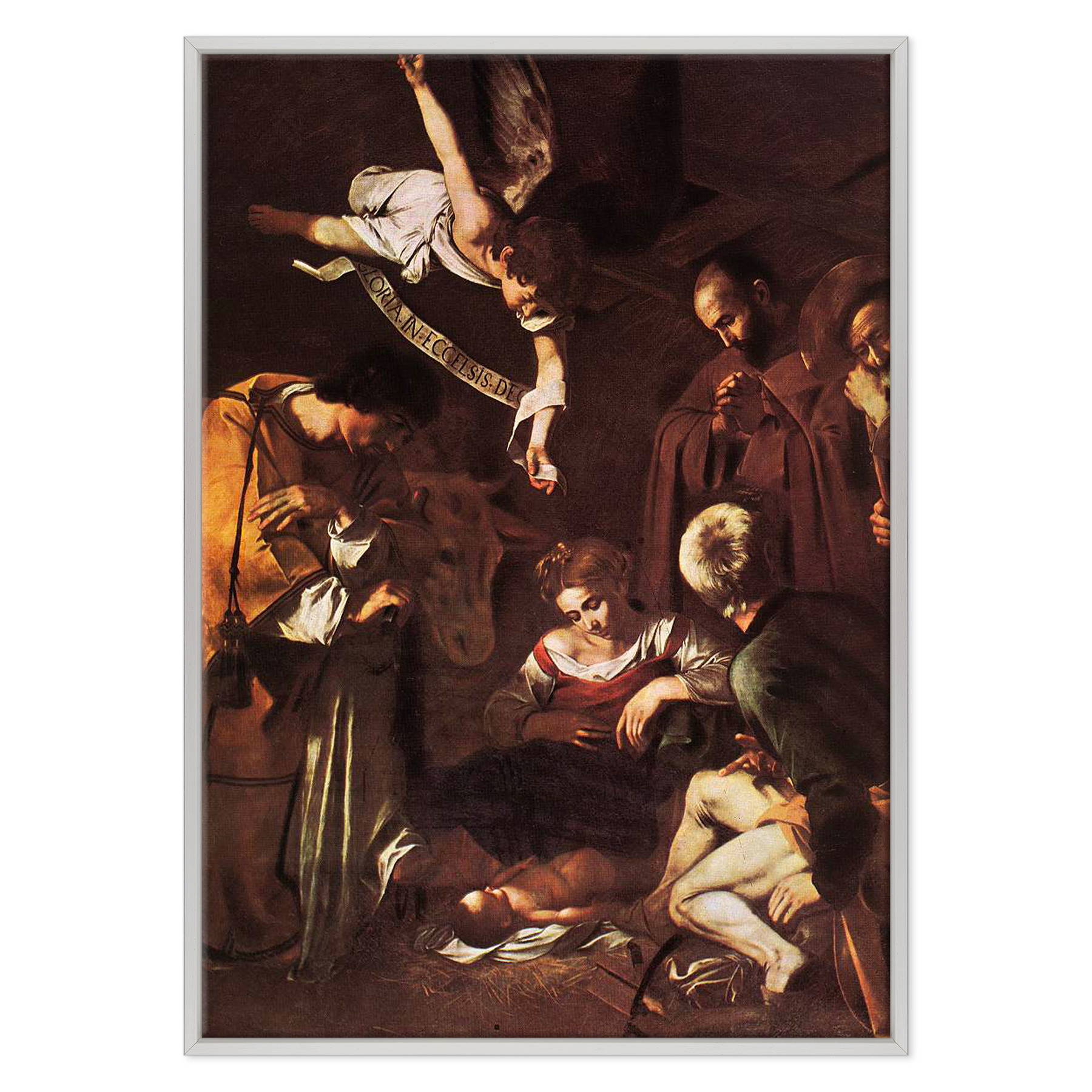 Caravaggio - Natività con i santi Lorenzo e Francesco d'Assisi