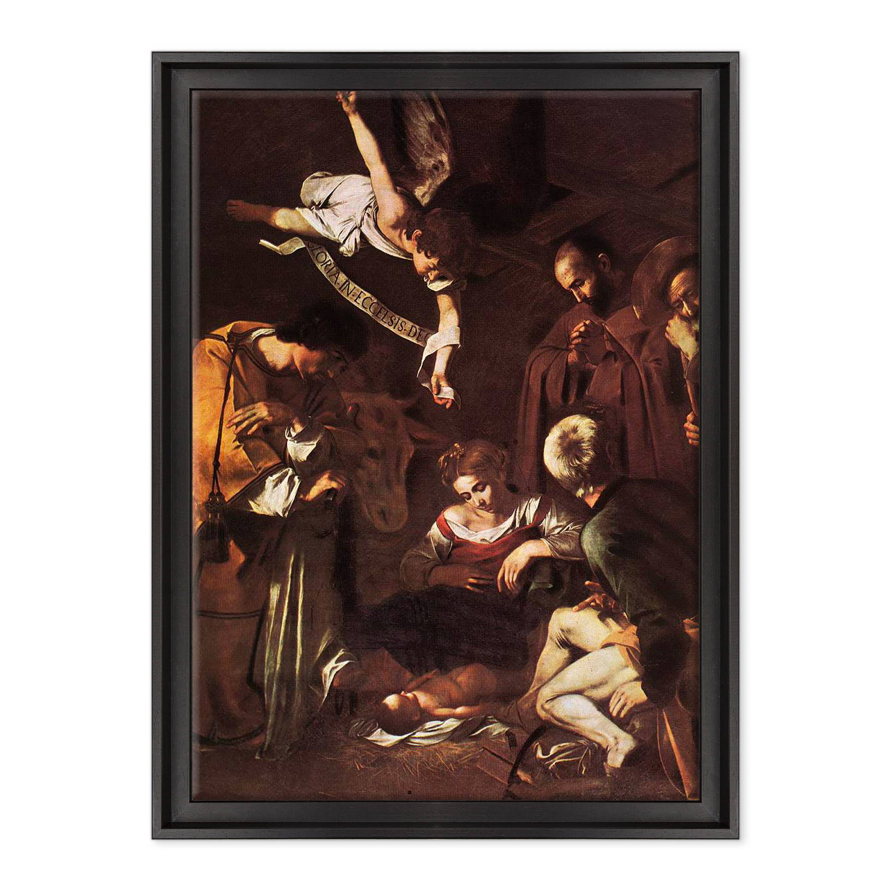 Caravaggio - Natività con i santi Lorenzo e Francesco d'Assisi