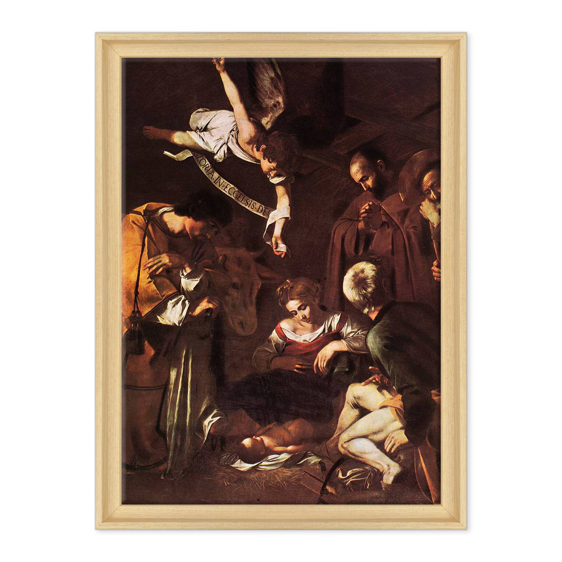 Caravaggio - Natività con i santi Lorenzo e Francesco d'Assisi