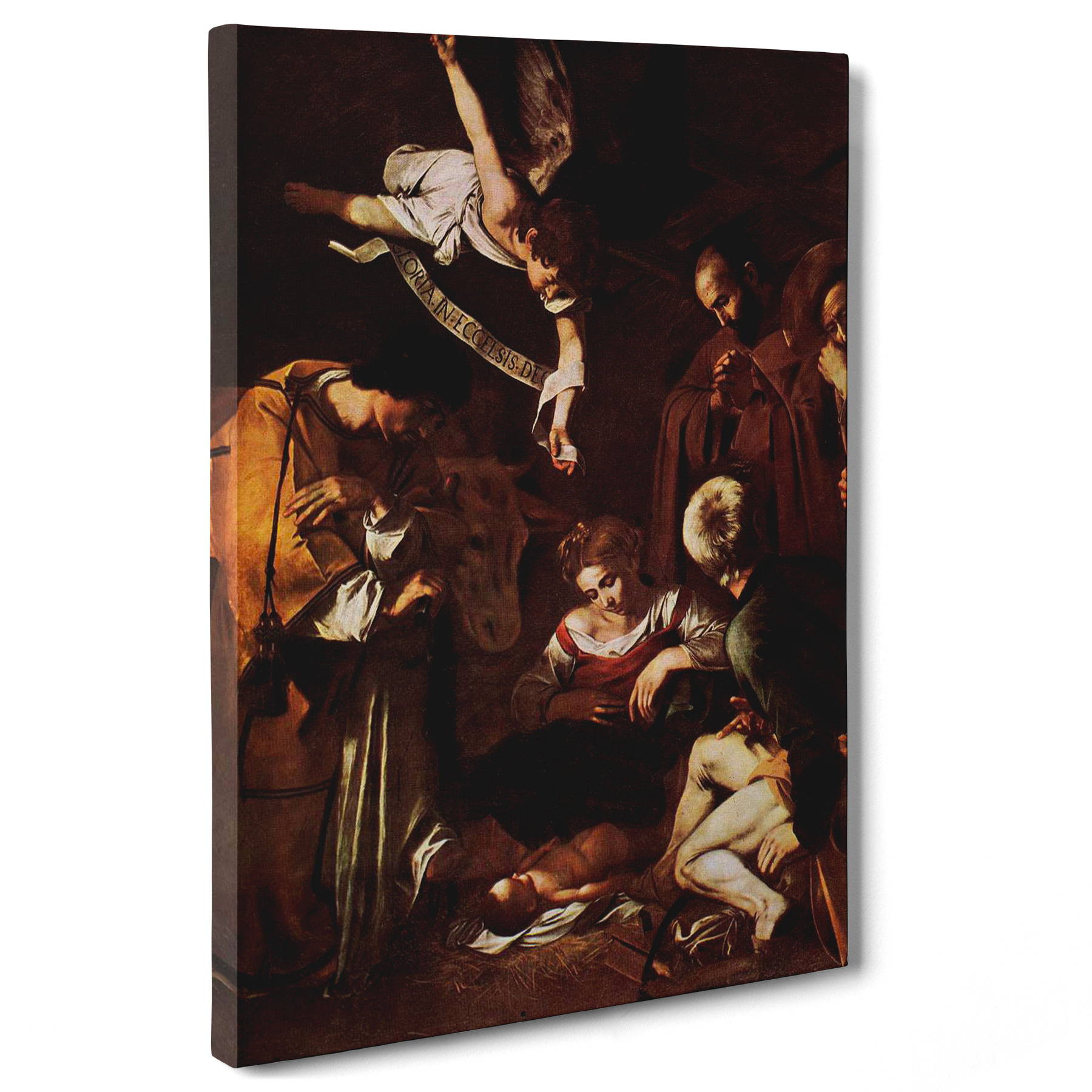 Caravaggio - Natività con i santi Lorenzo e Francesco d'Assisi