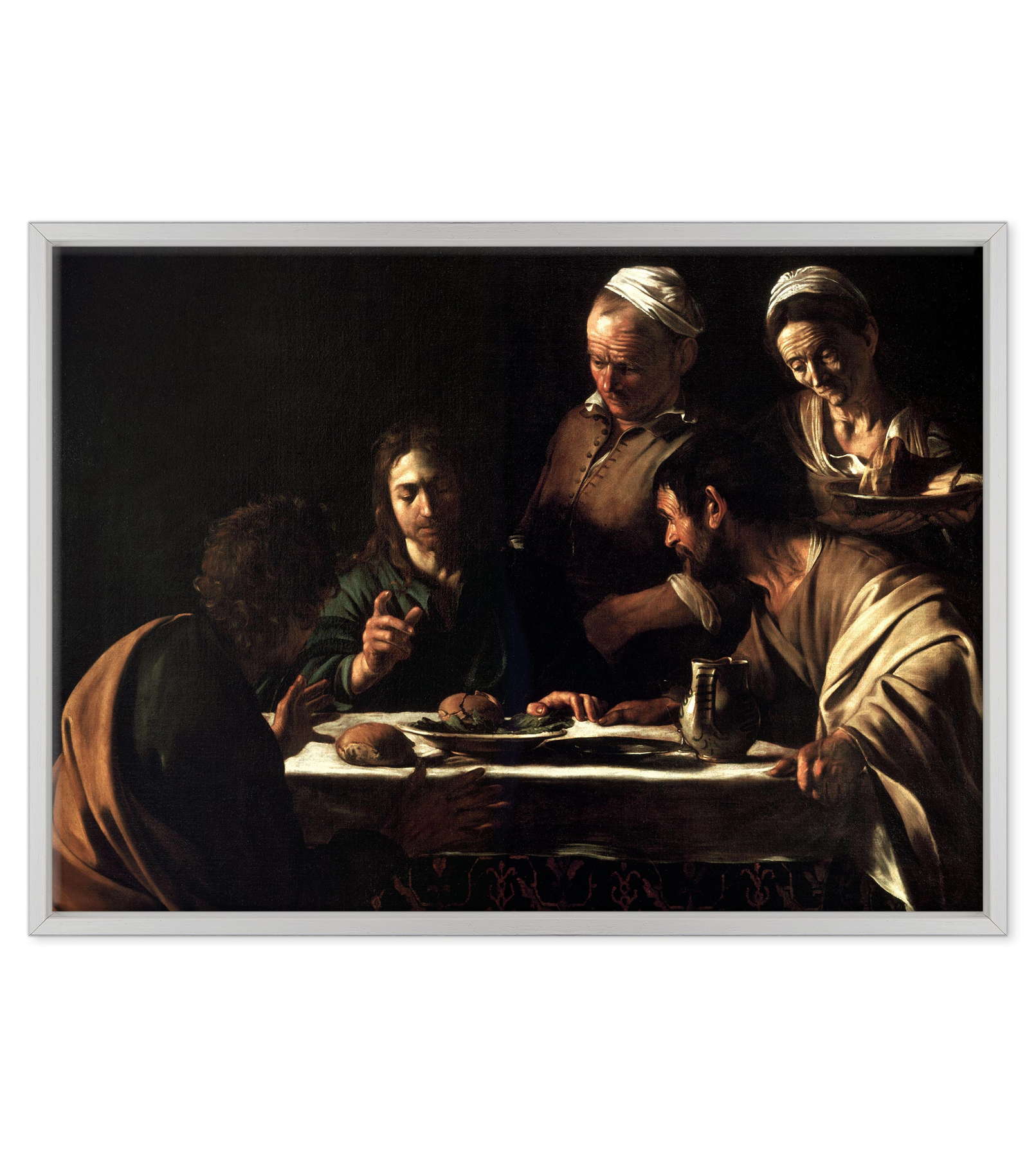 Caravaggio - Cena in Emmaus Stupore