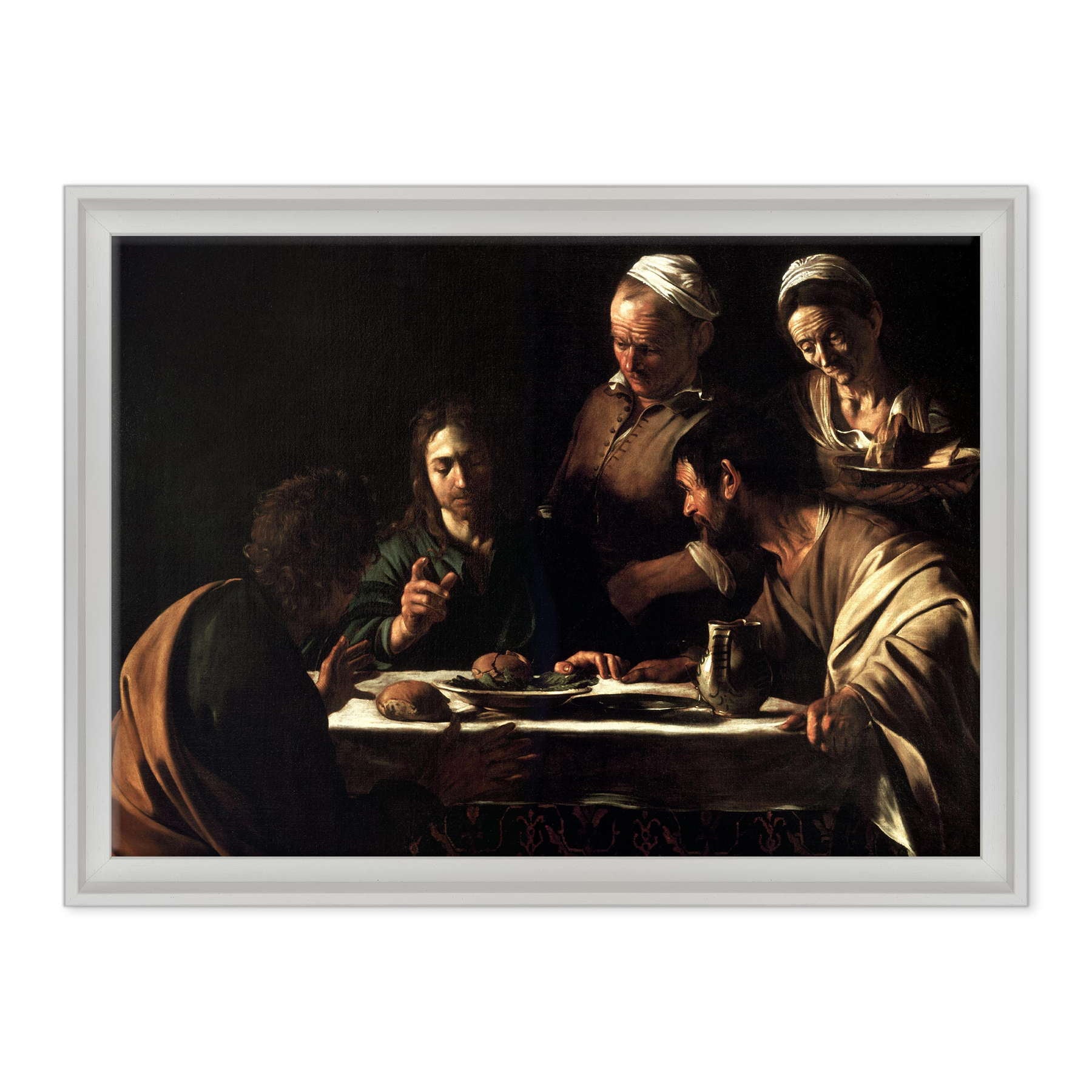 Caravaggio - Cena in Emmaus Stupore