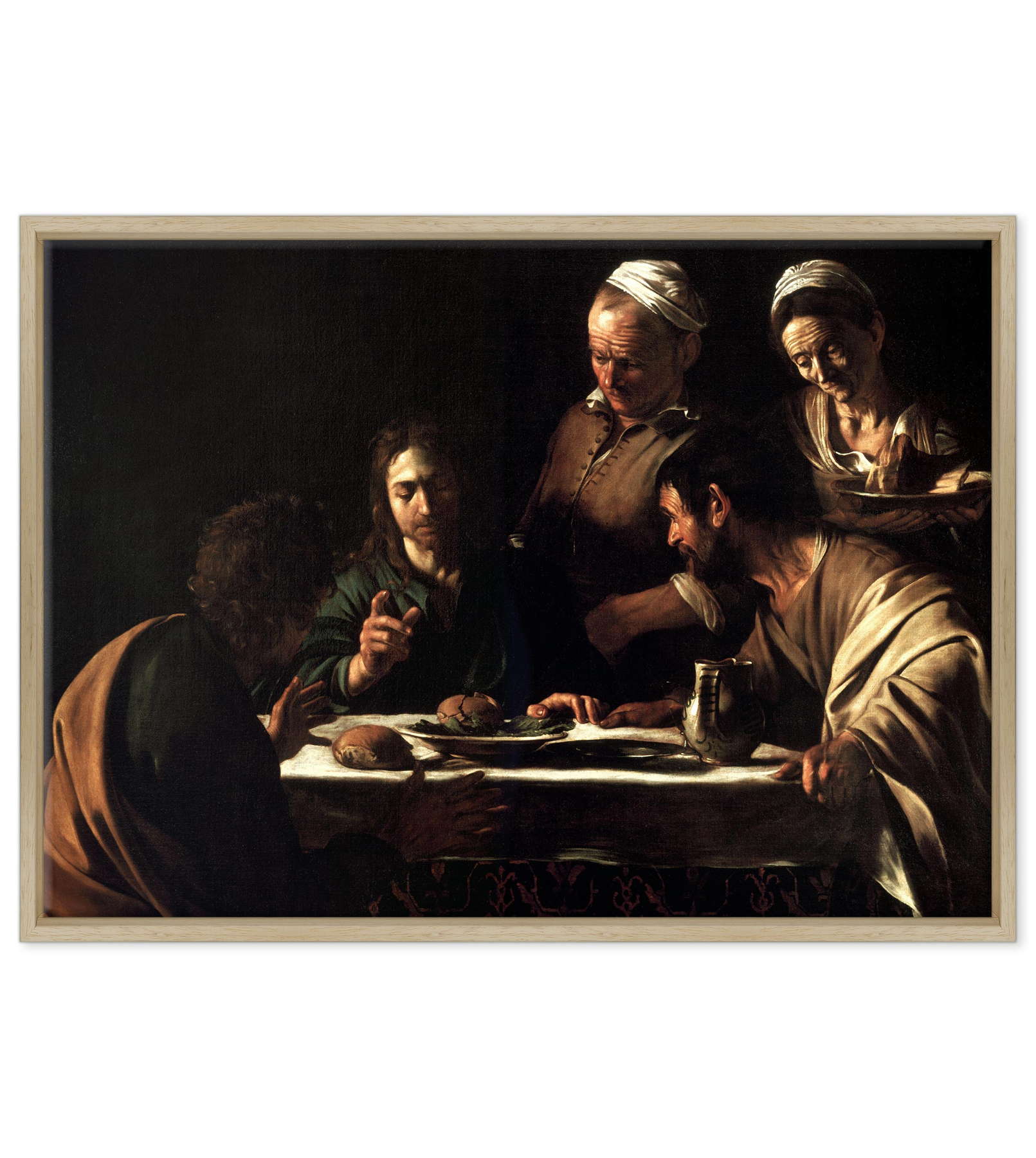 Caravaggio - Cena in Emmaus Stupore