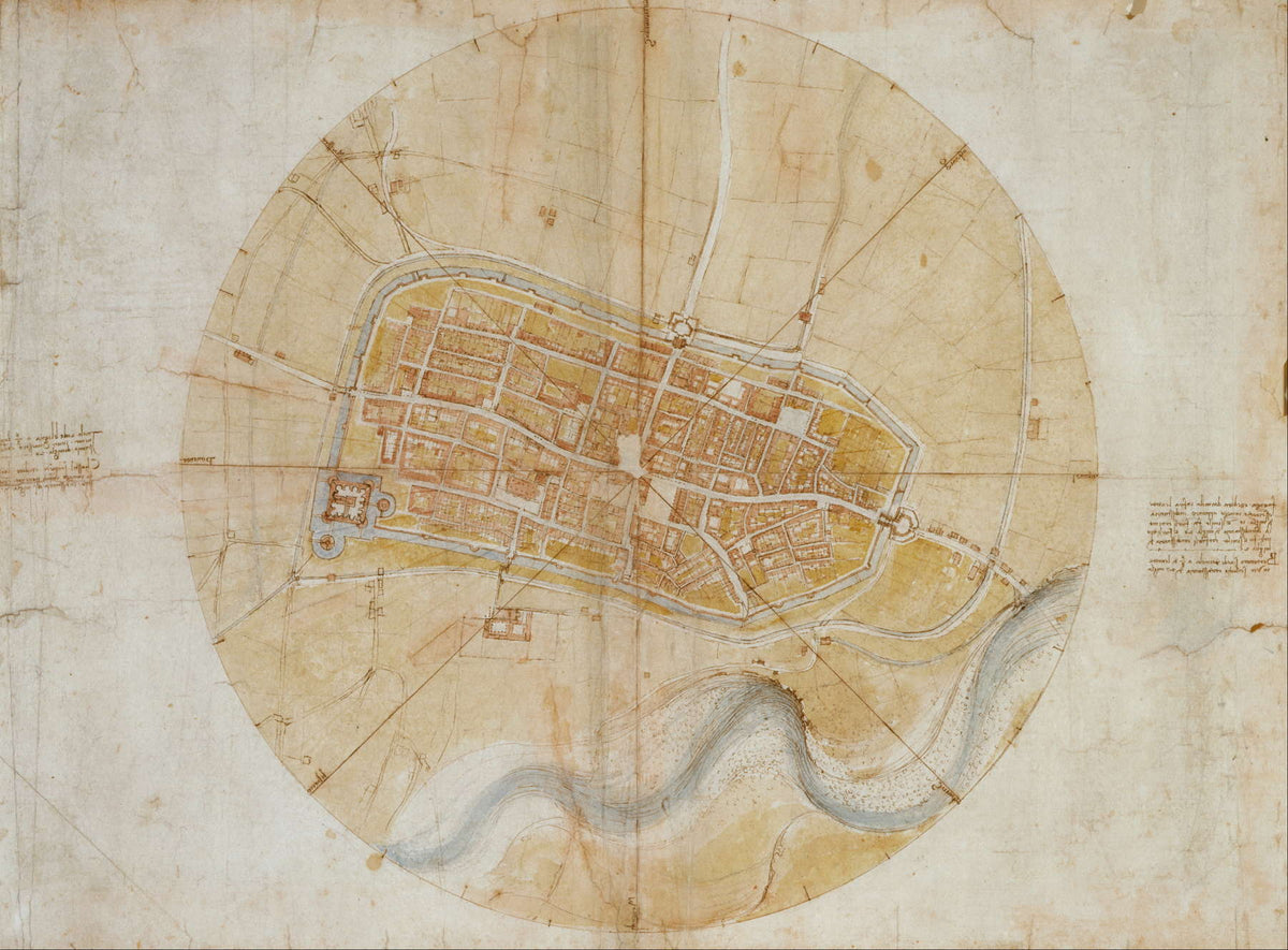 Leonardo Da Vinci - Pianta di Imola