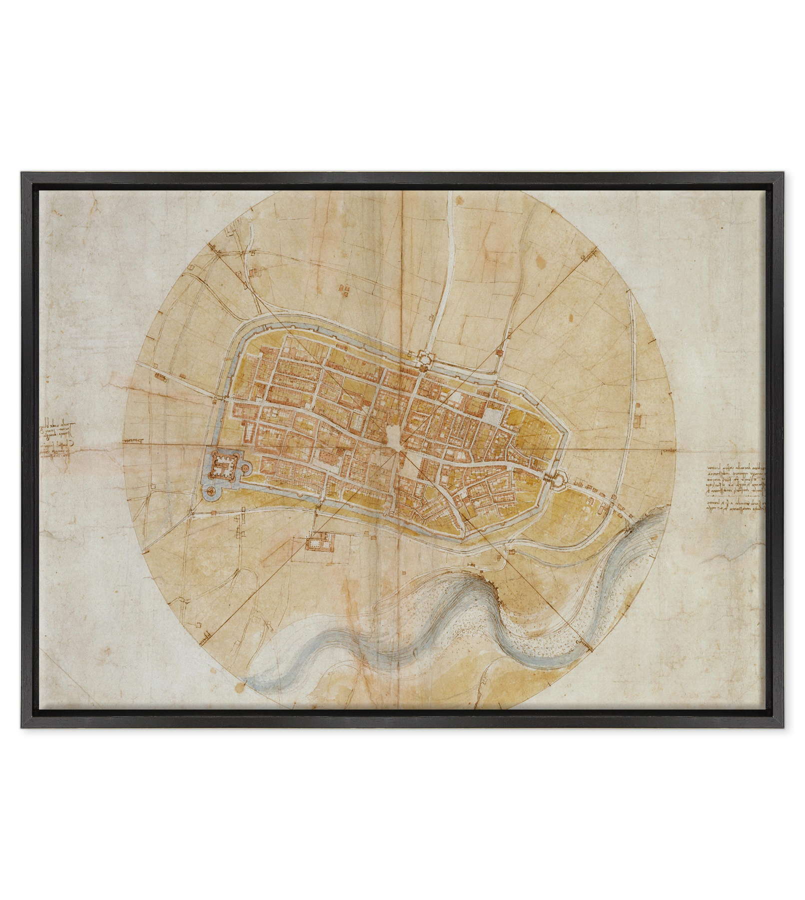 Leonardo Da Vinci - Pianta di Imola