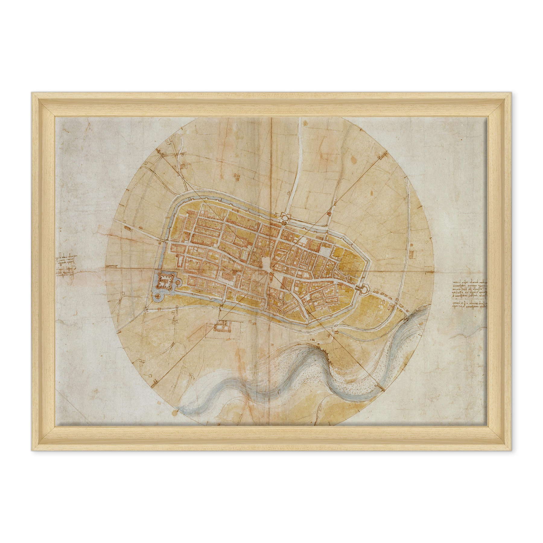 Leonardo Da Vinci - Pianta di Imola