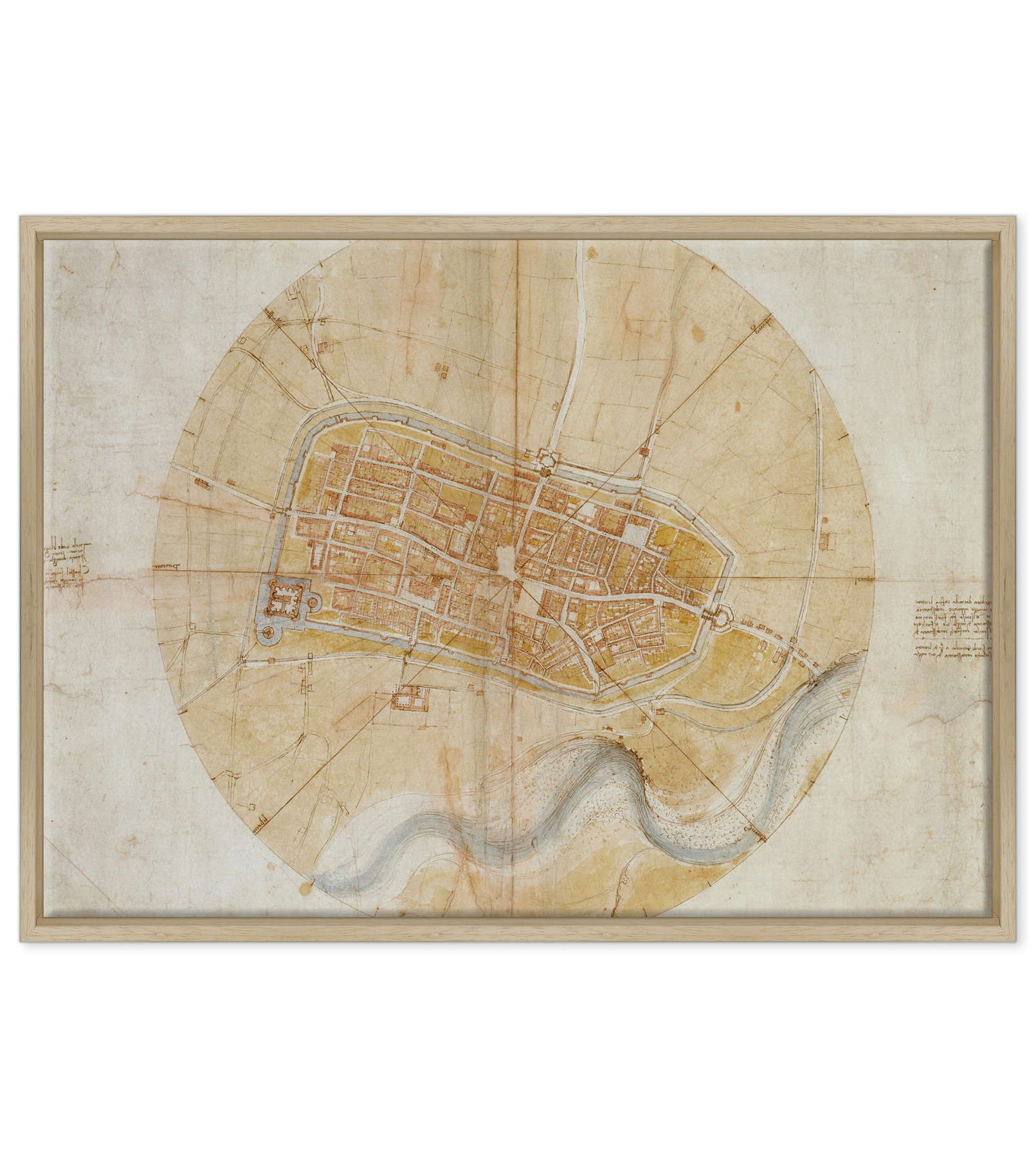 Leonardo Da Vinci - Pianta di Imola