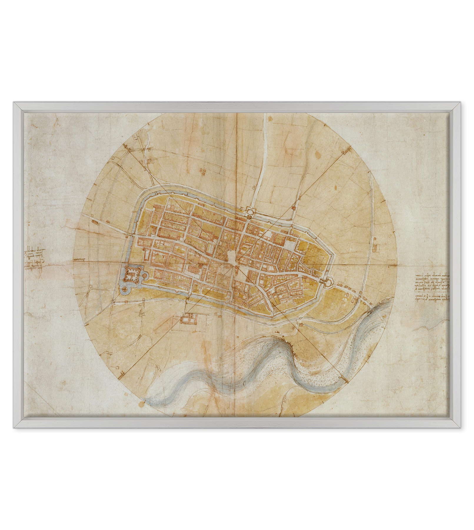 Leonardo Da Vinci - Pianta di Imola