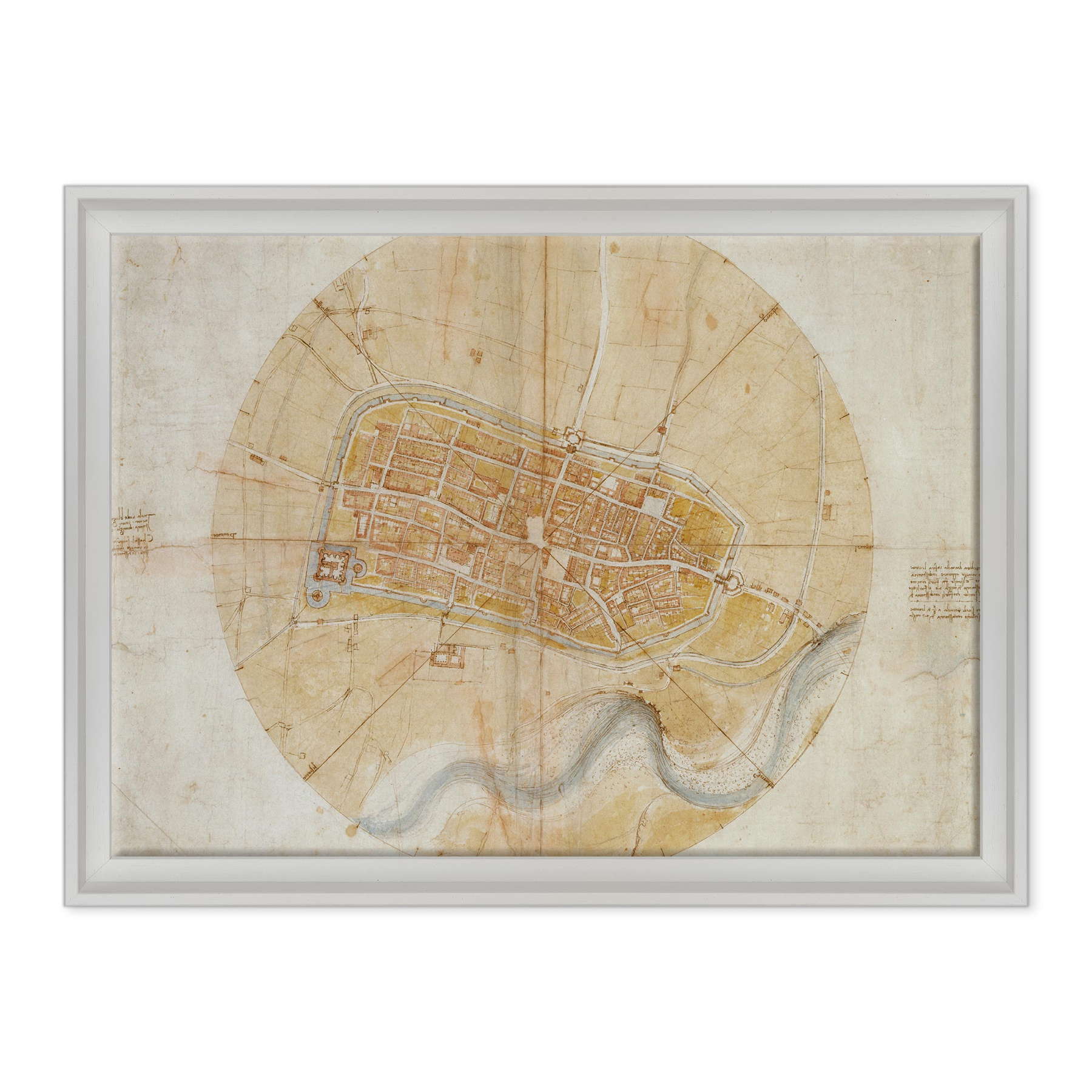 Leonardo Da Vinci - Pianta di Imola