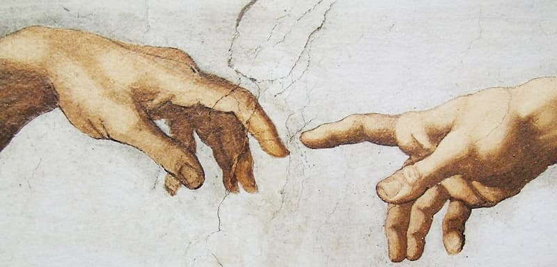 Michelangelo - Dettaglio Creazione di Adamo