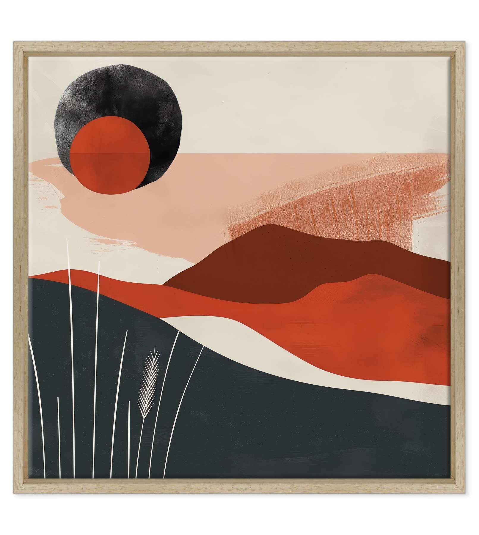 Eclipse Terrestre in Rosso Marsala