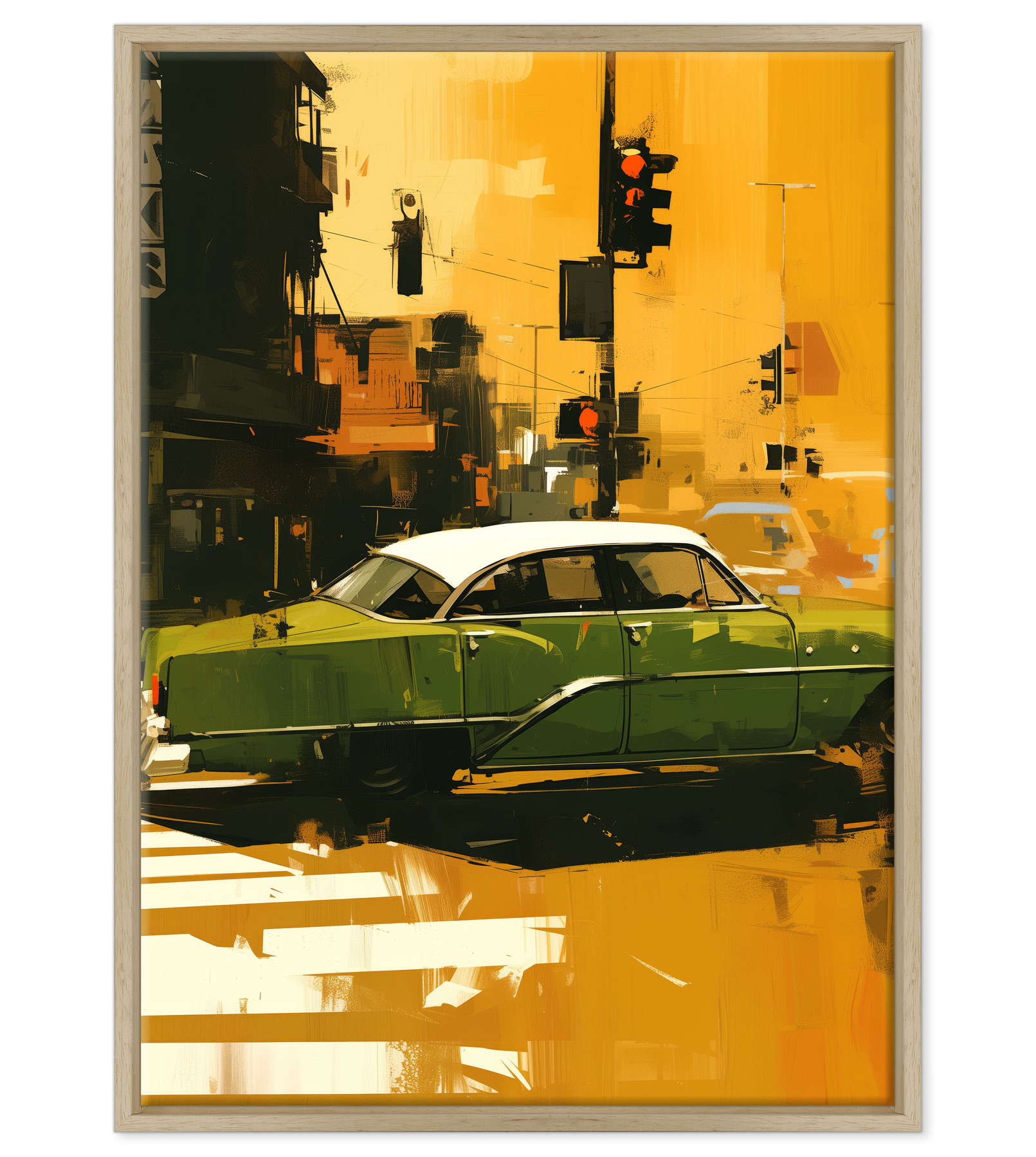 Attraversamento Vintage: Epoca Verde su Strisce