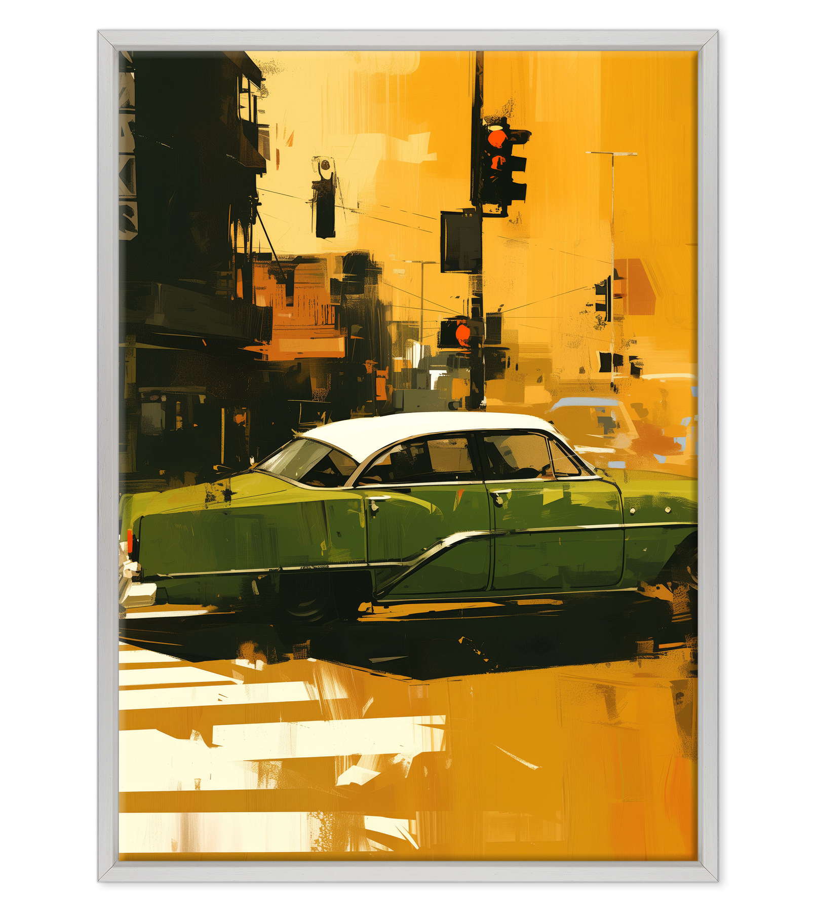 Attraversamento Vintage: Epoca Verde su Strisce