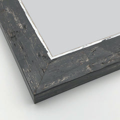 Cornice Moderna su Misura - Modello Provenza Grigio e filo Bianco