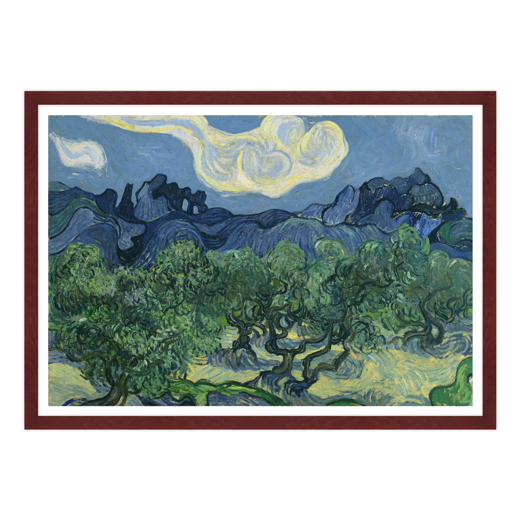 Van Gogh - Ulivi con le Alpilles sullo sfondo