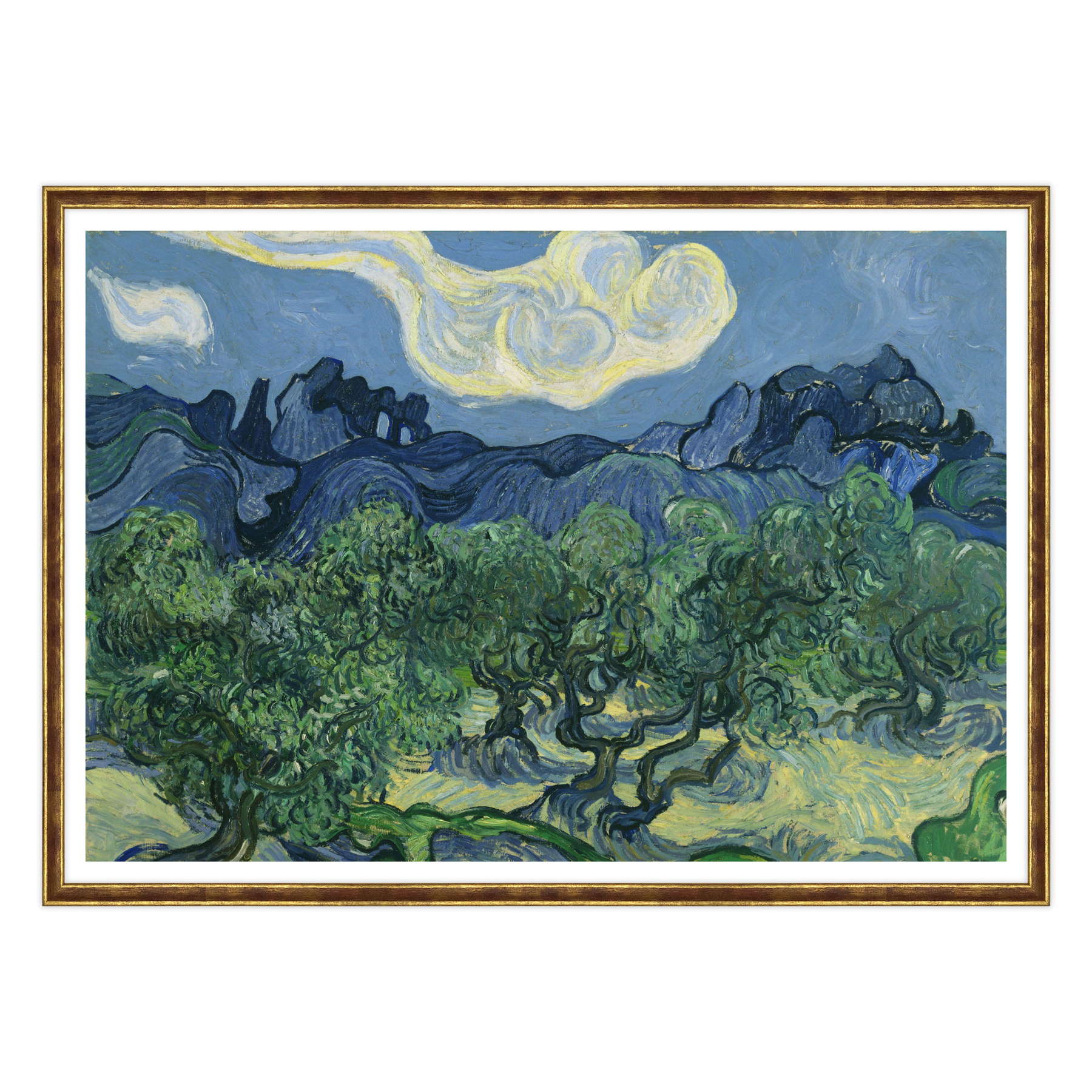 Van Gogh - Ulivi con le Alpilles sullo sfondo