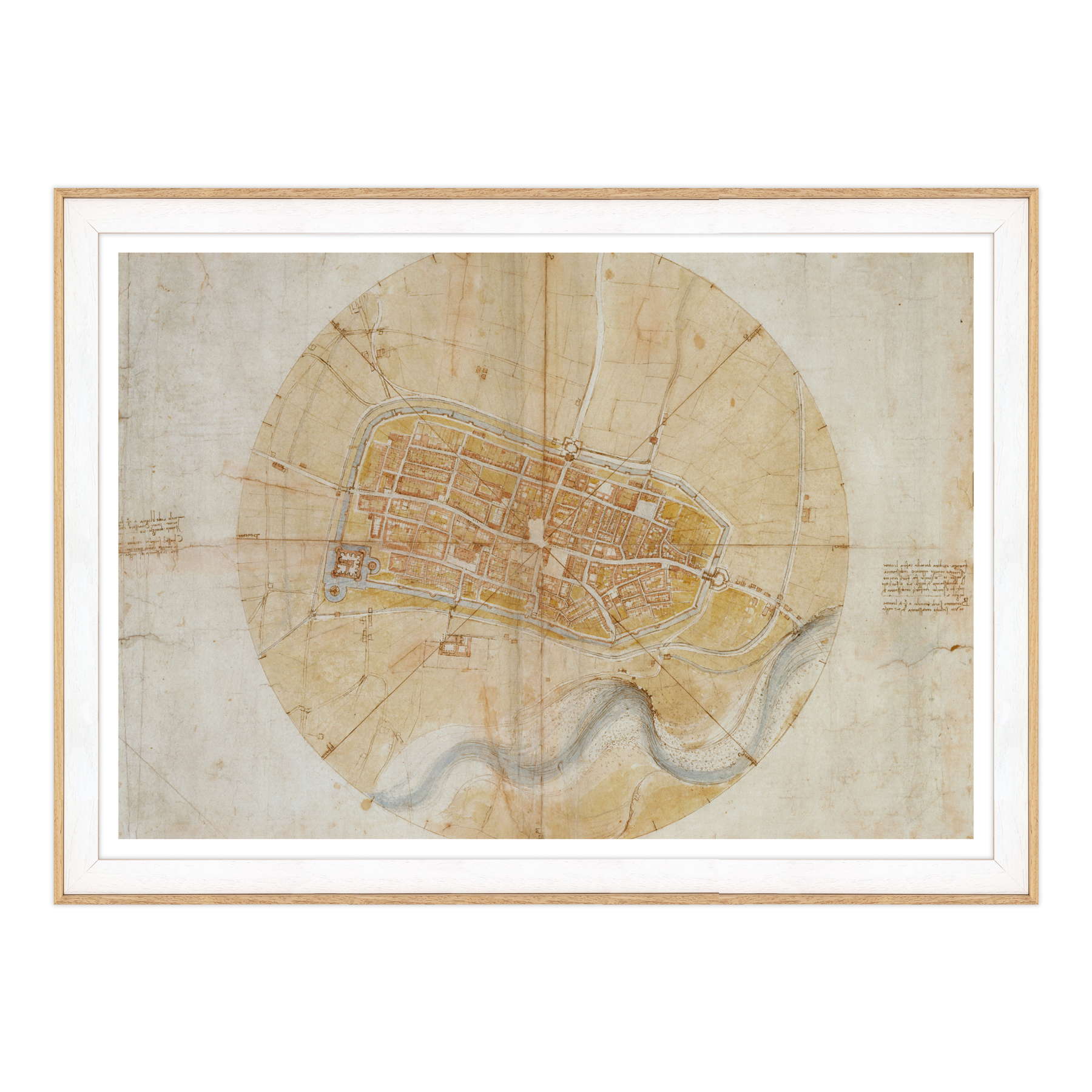Leonardo Da Vinci - Pianta di Imola