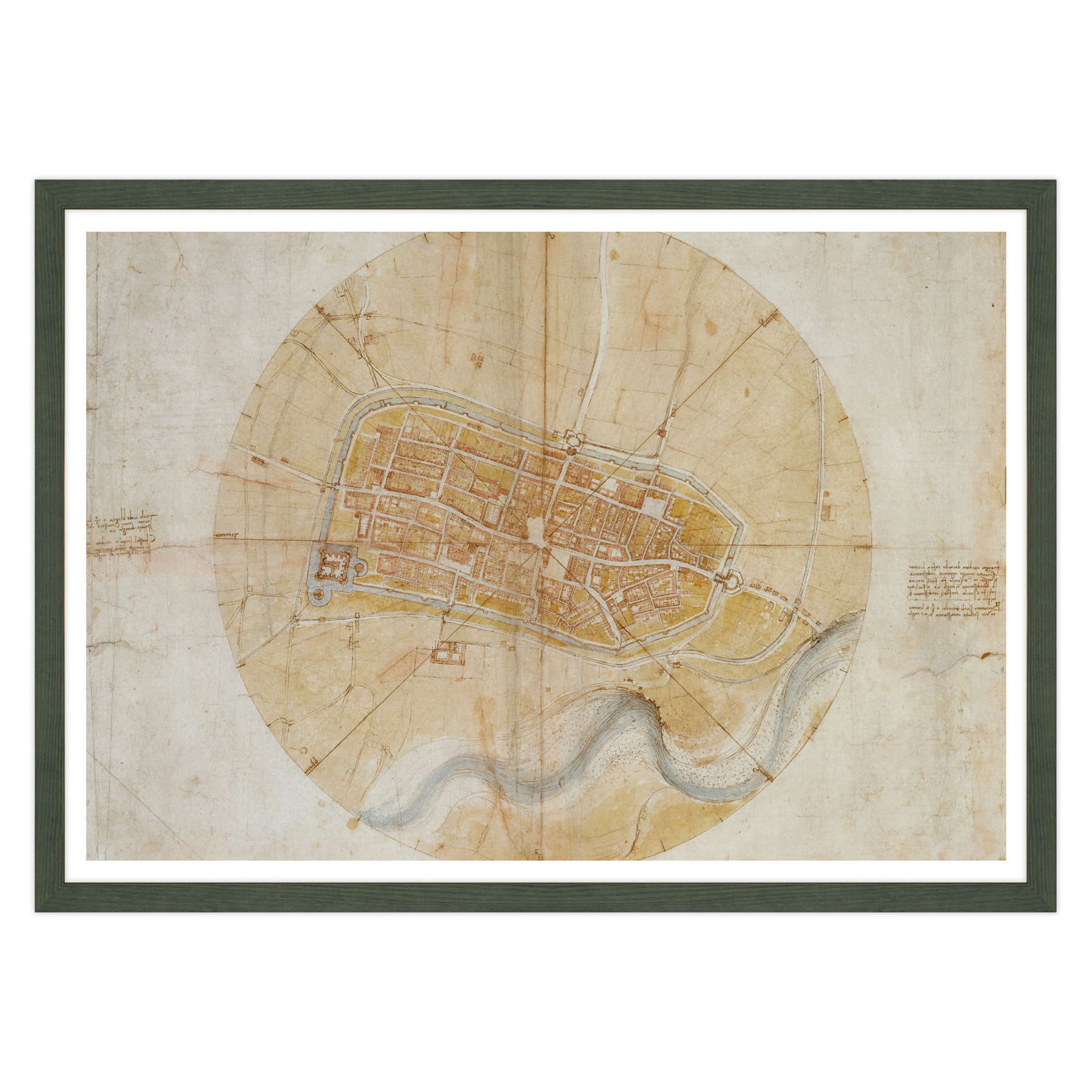 Leonardo Da Vinci - Pianta di Imola