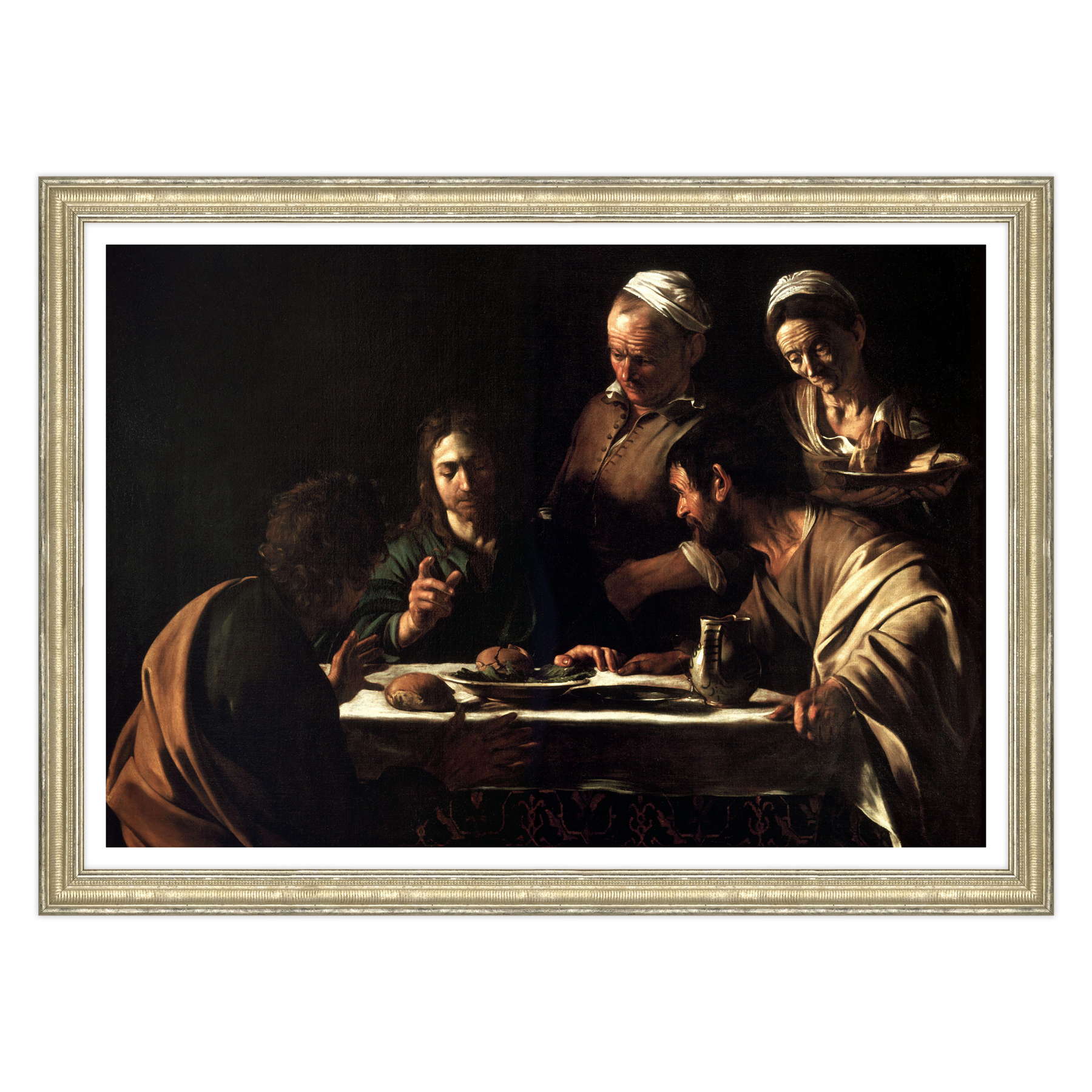 Caravaggio - Cena in Emmaus Stupore