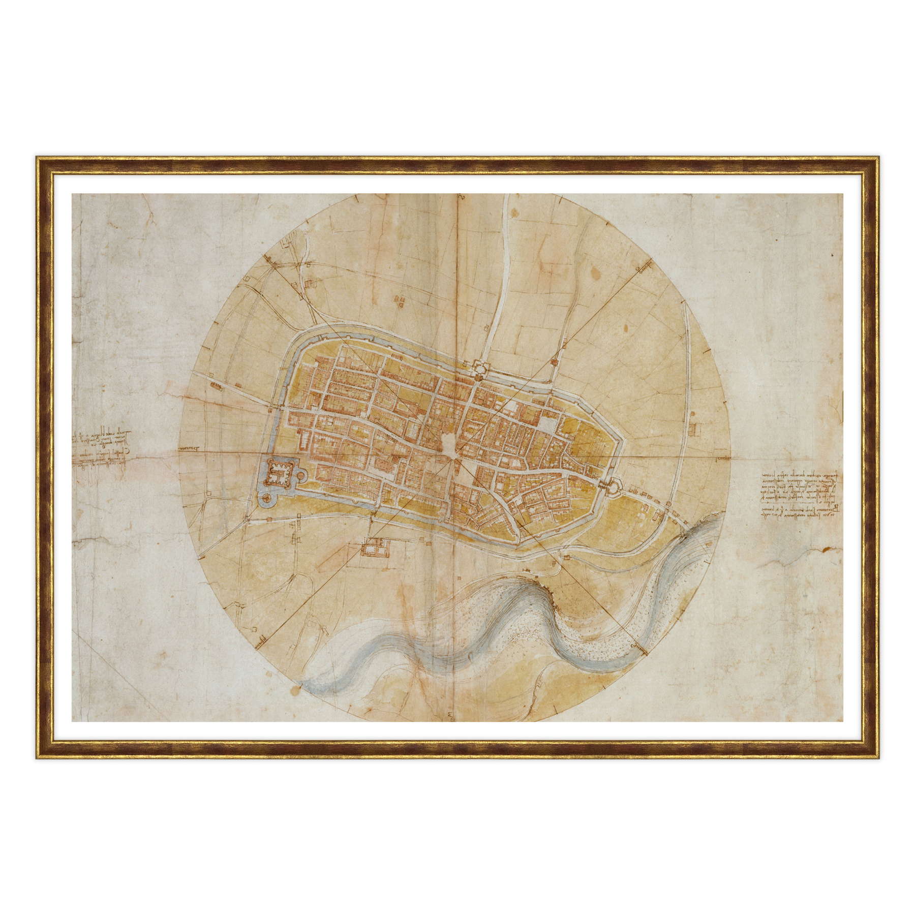 Leonardo Da Vinci - Pianta di Imola