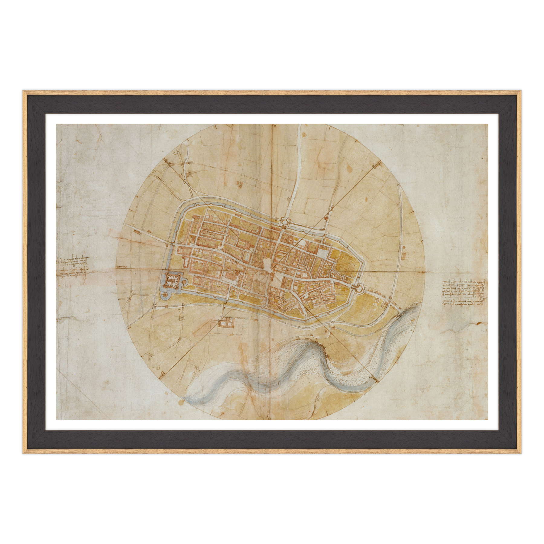 Leonardo Da Vinci - Pianta di Imola