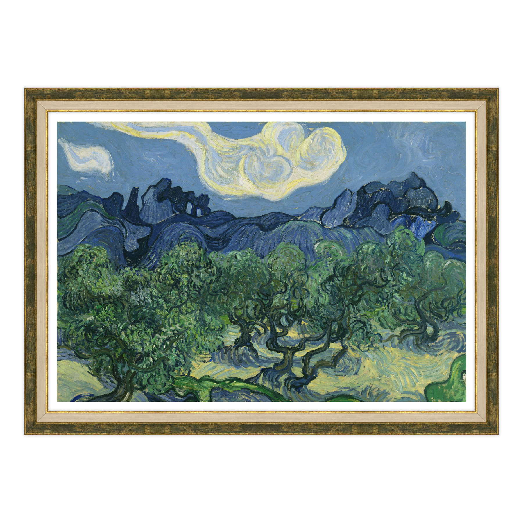 Van Gogh - Ulivi con le Alpilles sullo sfondo