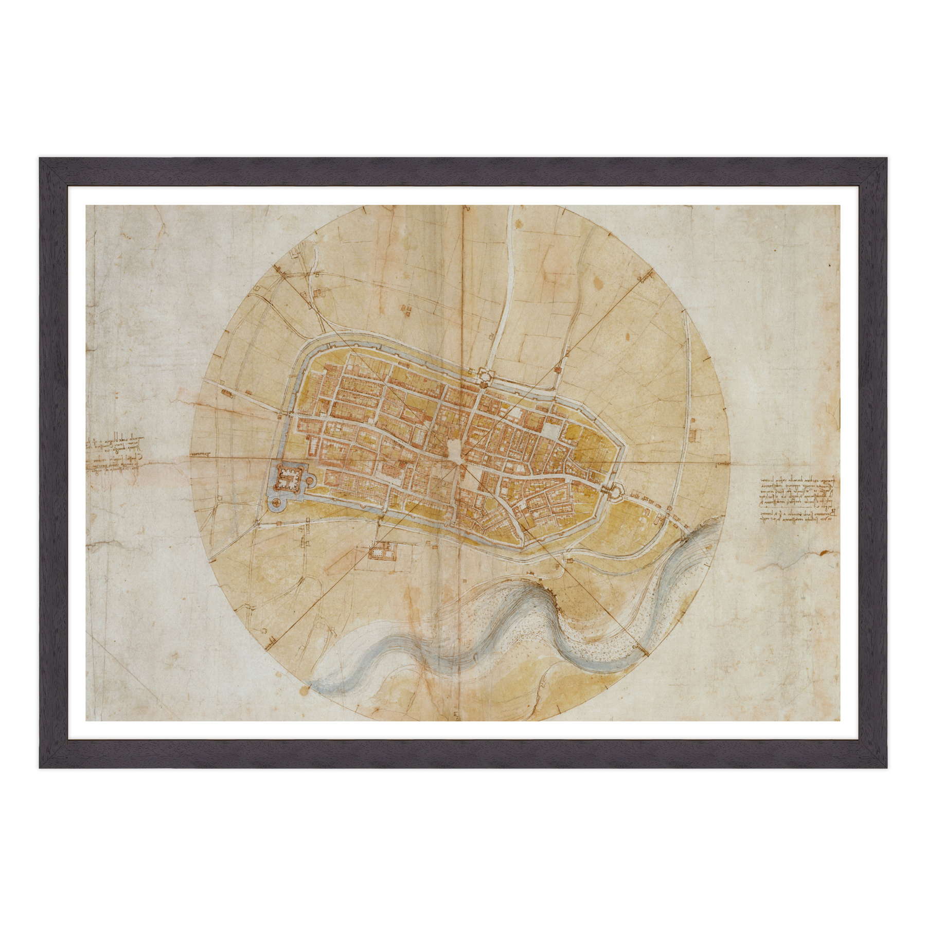 Leonardo Da Vinci - Pianta di Imola