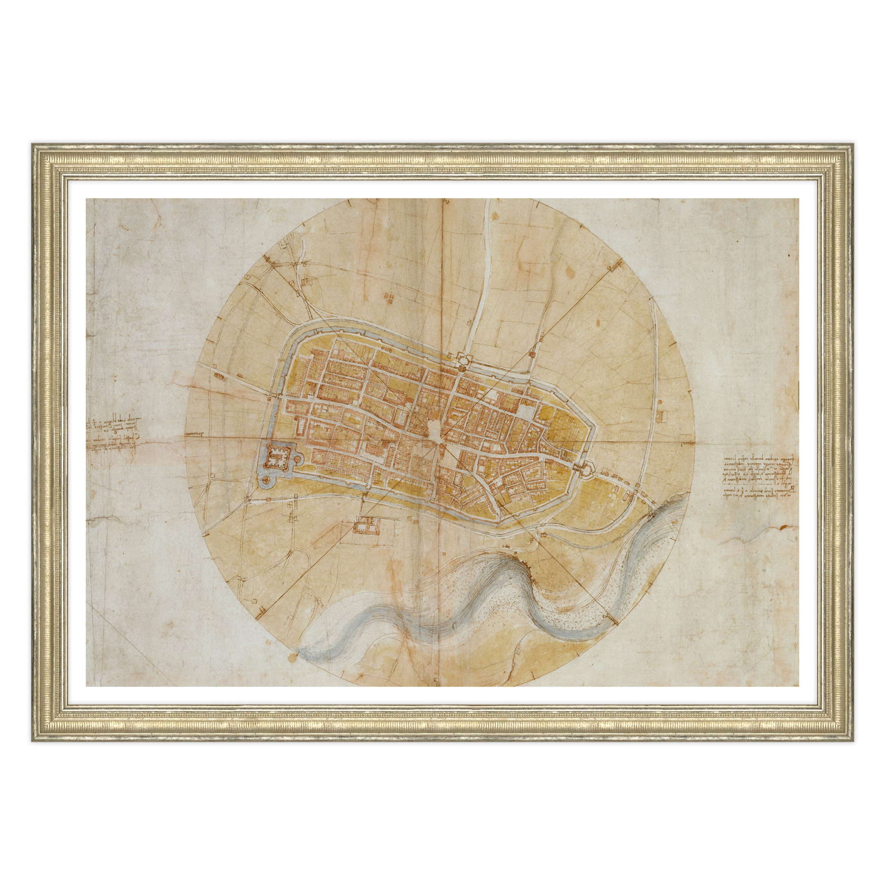 Leonardo Da Vinci - Pianta di Imola