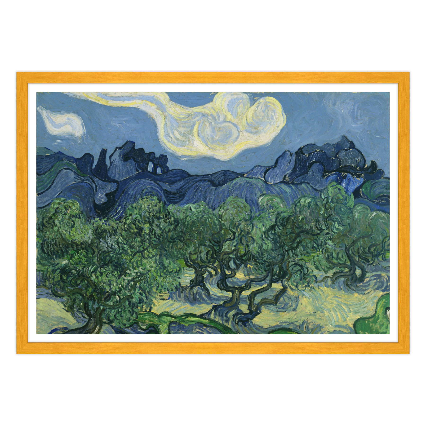 Van Gogh - Ulivi con le Alpilles sullo sfondo