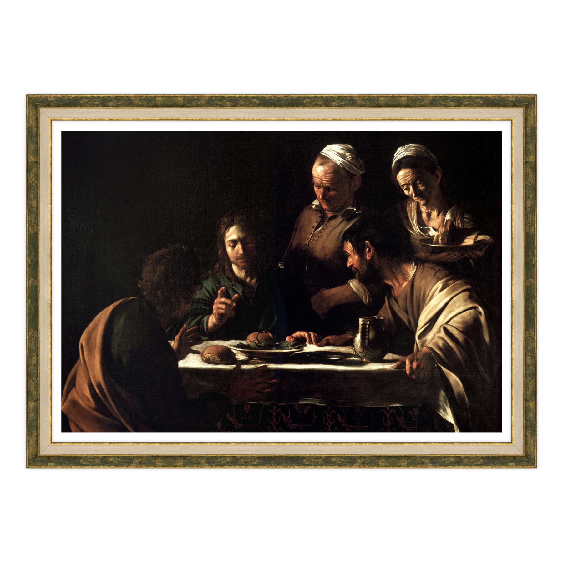Caravaggio - Cena in Emmaus Stupore