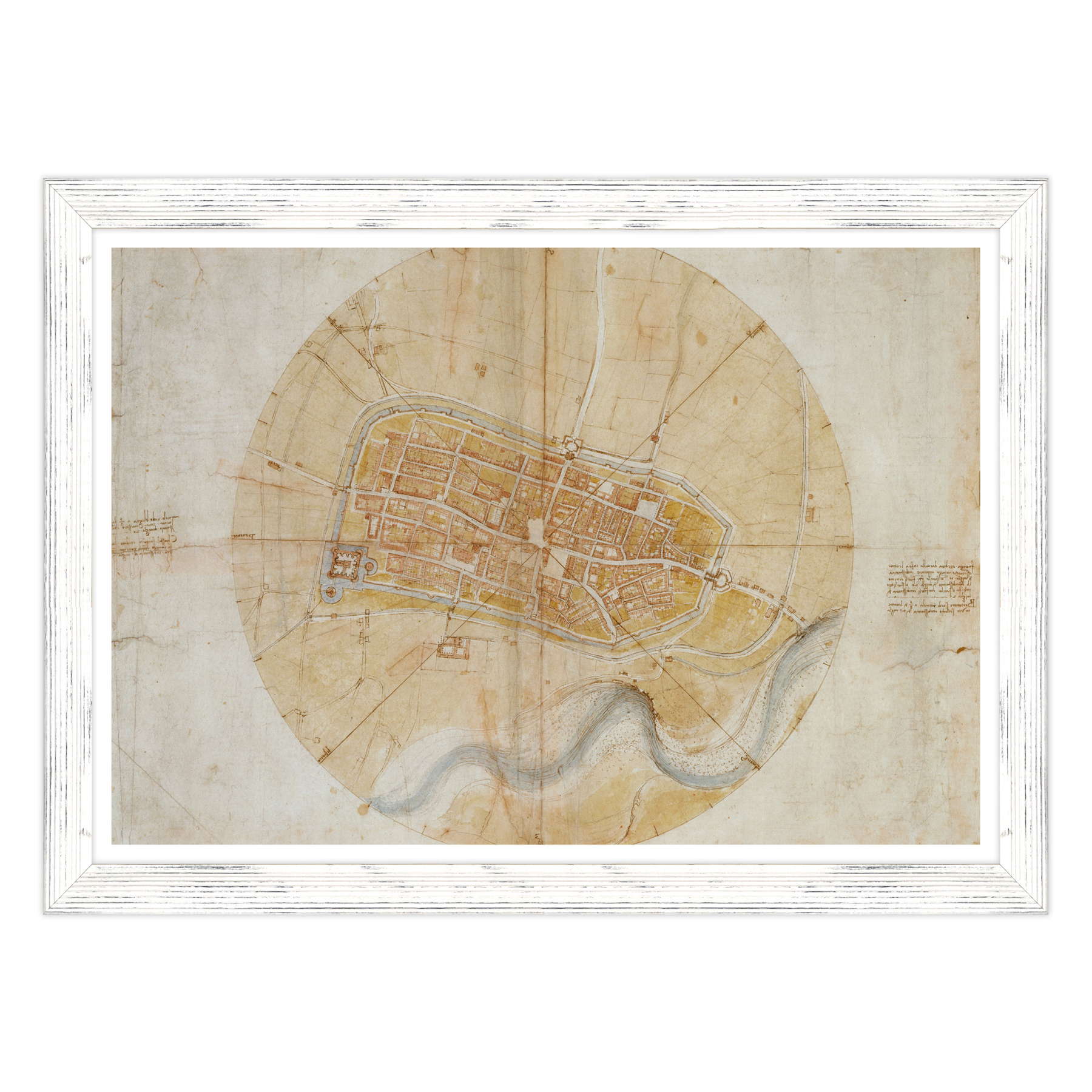 Leonardo Da Vinci - Pianta di Imola