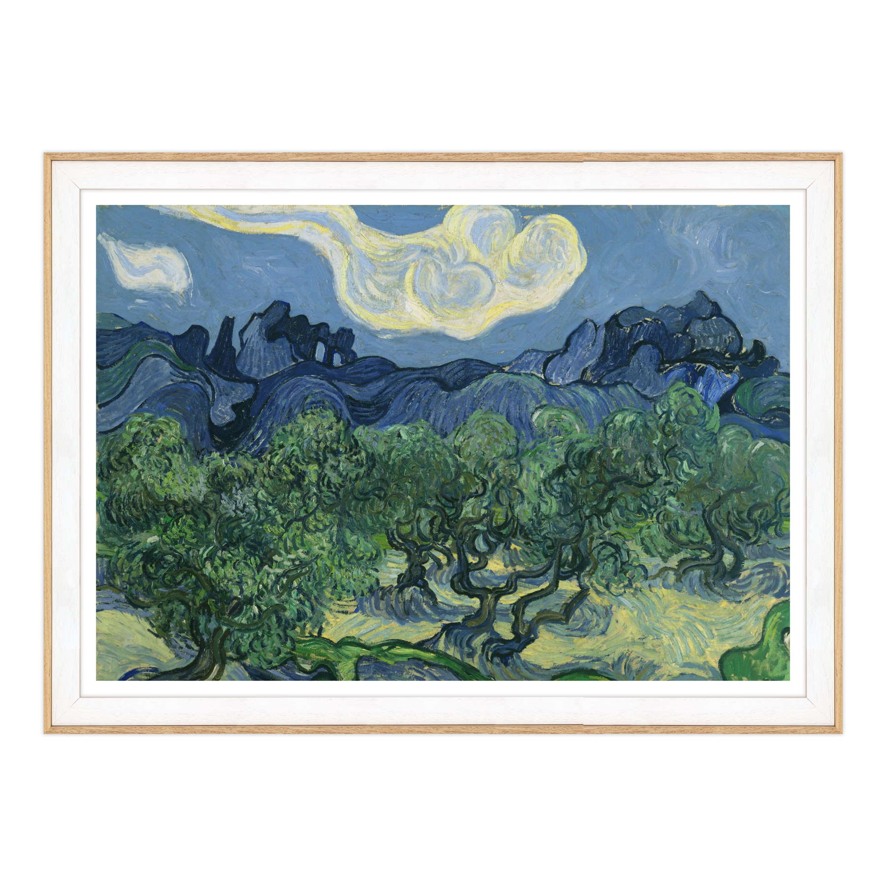 Van Gogh - Ulivi con le Alpilles sullo sfondo