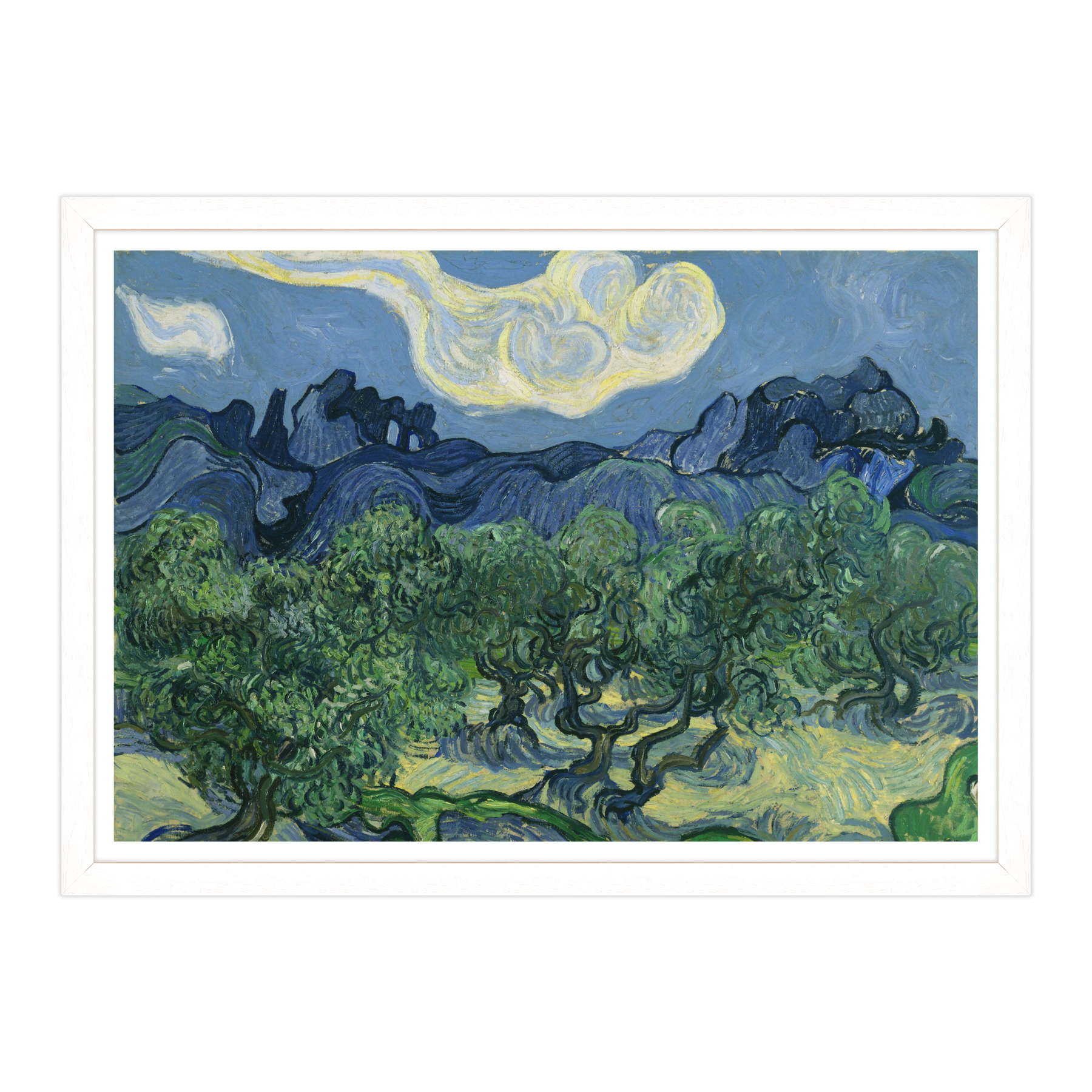 Van Gogh - Ulivi con le Alpilles sullo sfondo